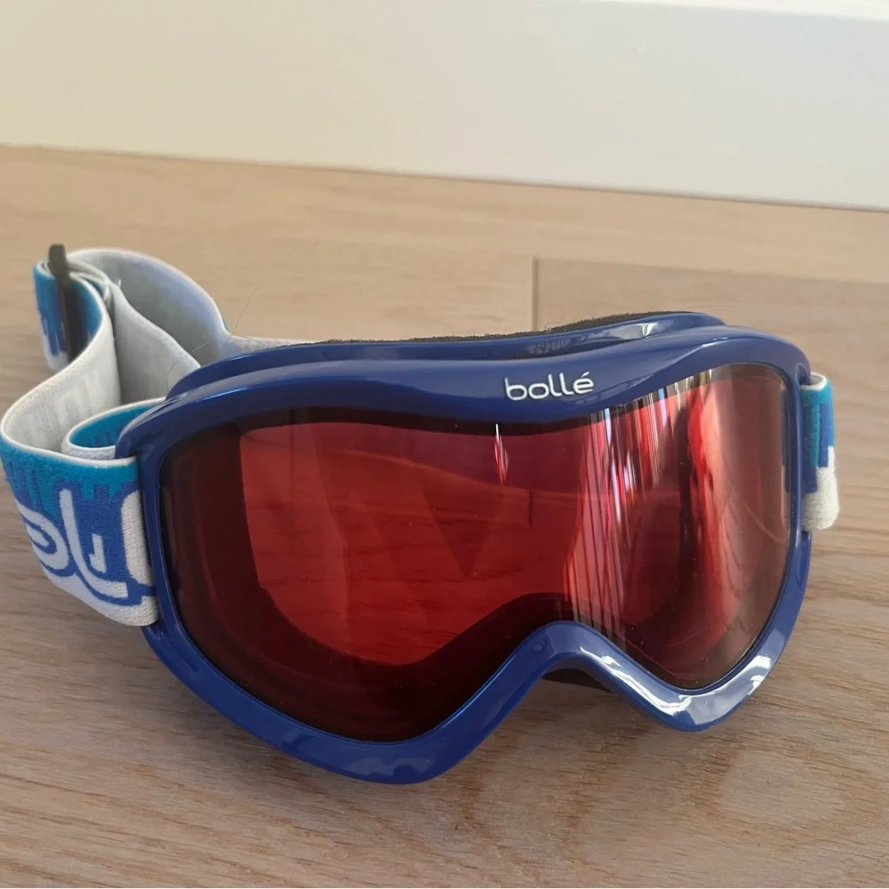 Bollé Blue and Red Kids Ski Goggles